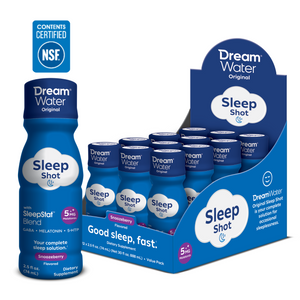 Dream Water Sleep Aid Shot - Snoozeberry Flavor - 12 pack