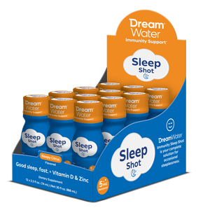 Dream Water Sleep Aid Liquid Shot - Immunity Support - 12 pack