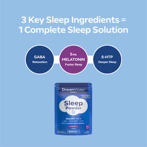 Dream Water Snoozeberry Sleep Powder, Sugar-Free, 60 pack
