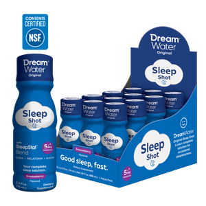 Dream Water Sleep Aid Shot - Snoozeberry Flavor - 12 pack