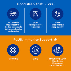 Dream Water Sleep Aid Liquid Shot - Immunity Support - 12 pack