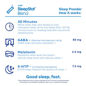 Dream Water Sleep Aid Powder - Snoozeberry Flavor - 30 pack