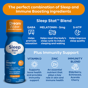 Dream Water Snoozeberry + Immunity Sleep Shot Bundle - 2x12 packs (24 Units)