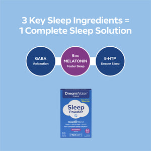 Dream Water Snoozeberry Sleep Powder, Sugar-Free, 10 pack