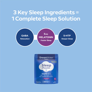 Dream Water Snoozeberry Sleep Powder, Sugar-Free, 30pk