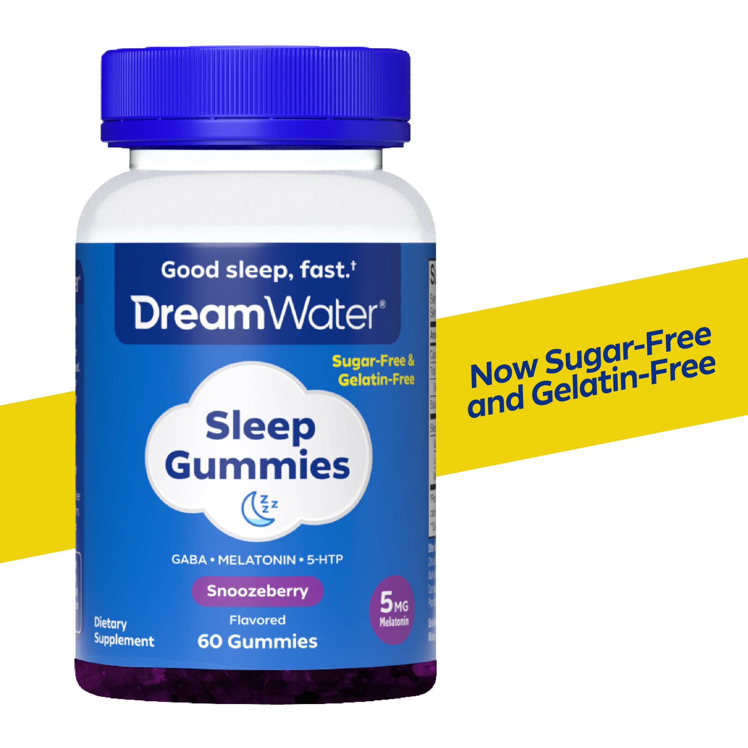 image-Dream Water Snoozeberry Sleep Gummies with Pectin - 60 Count