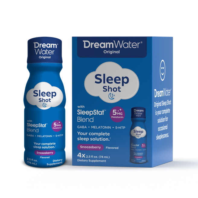 Dream Water Sleep Shot - Snoozeberry Flavor - 4 pack