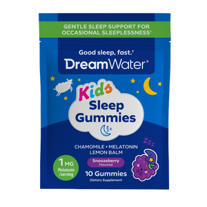Dream Water Kids Sleep Gummies, Snoozeberry Flavor, 10ct Pouches x 12-Pack
