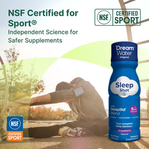 NSF Certified Dream Water Sleep Aid Shots - Snoozeberry Flavor -  12 pack