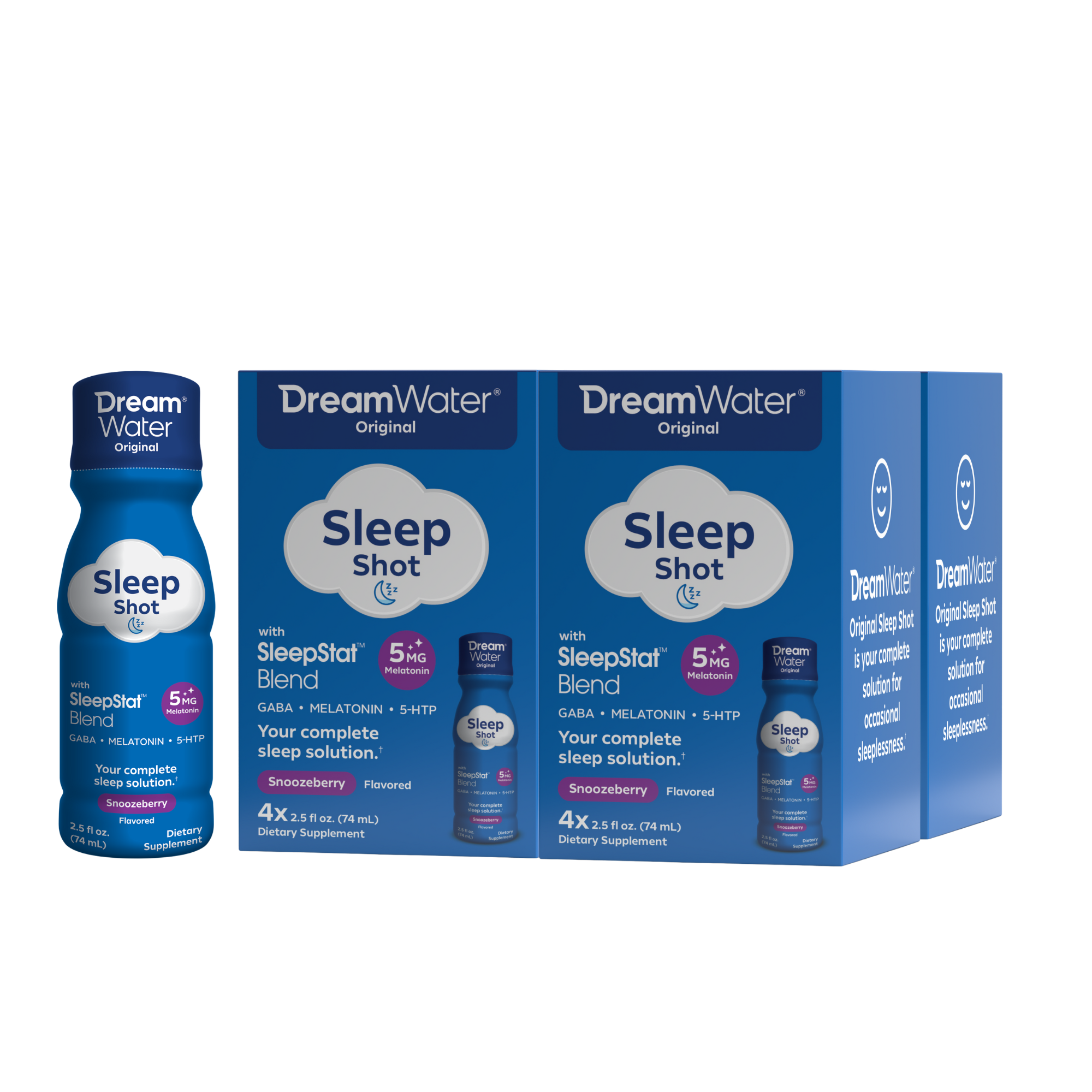image-Dream Water Sleep Shot - Snoozeberry Flavor - 16 pack