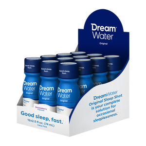 Dream Water Sleep Aid Shot - Snoozeberry Flavor - 12 pack